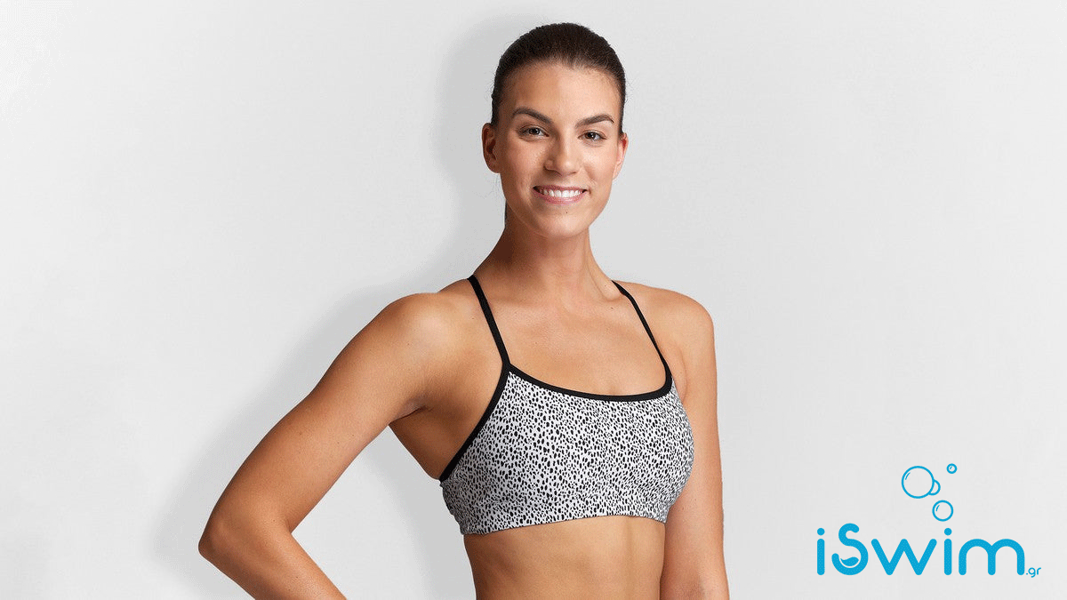 Μπικίνι πάνω μέρος αντοχής στο χλώριο, FUNKITA Womens Swim Crop Top Speckled FUNKITA Womens Swim Crop Top Speckled - Image 1